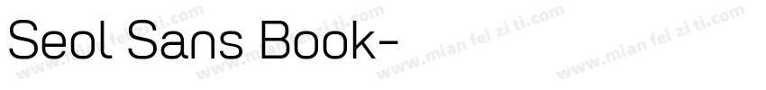 Seol Sans Book字体转换